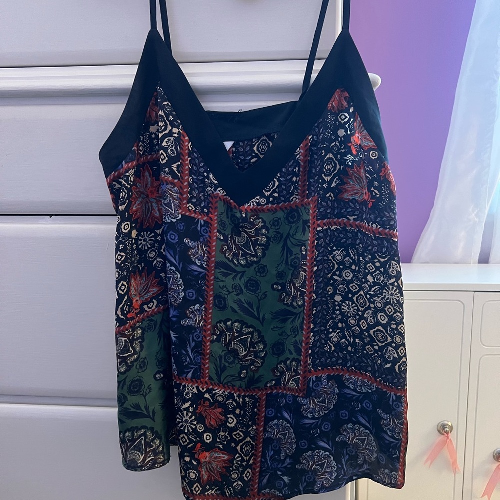 Zara Multicolor Patchwork Camisole - image 1